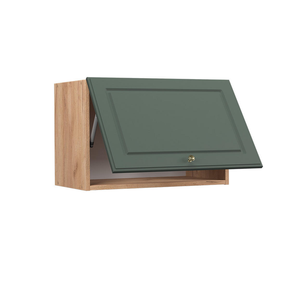 HÄNGESCHRANK Fame-Line Grün-Gold Landhaus 60 cm Flach - Eiche Wotan/Grün, Holzwerkstoff (60/40/34.1cm) - Vicco
