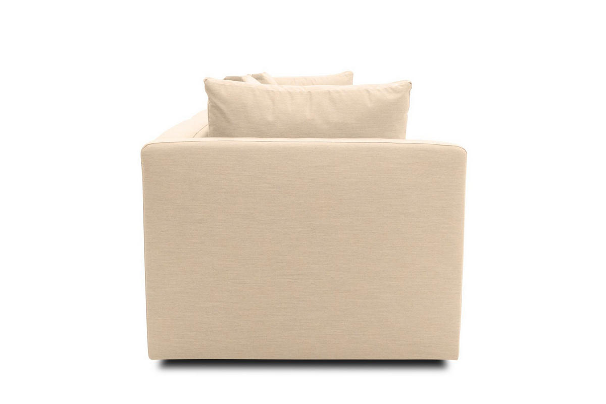 GARTENLOUNGE-SOFA 3-Sitzer Bozhana 312x67x96 mit Outdoorbezug in beige - Beige, Kunststoff (312/67/96cm) - 58aufmkessel