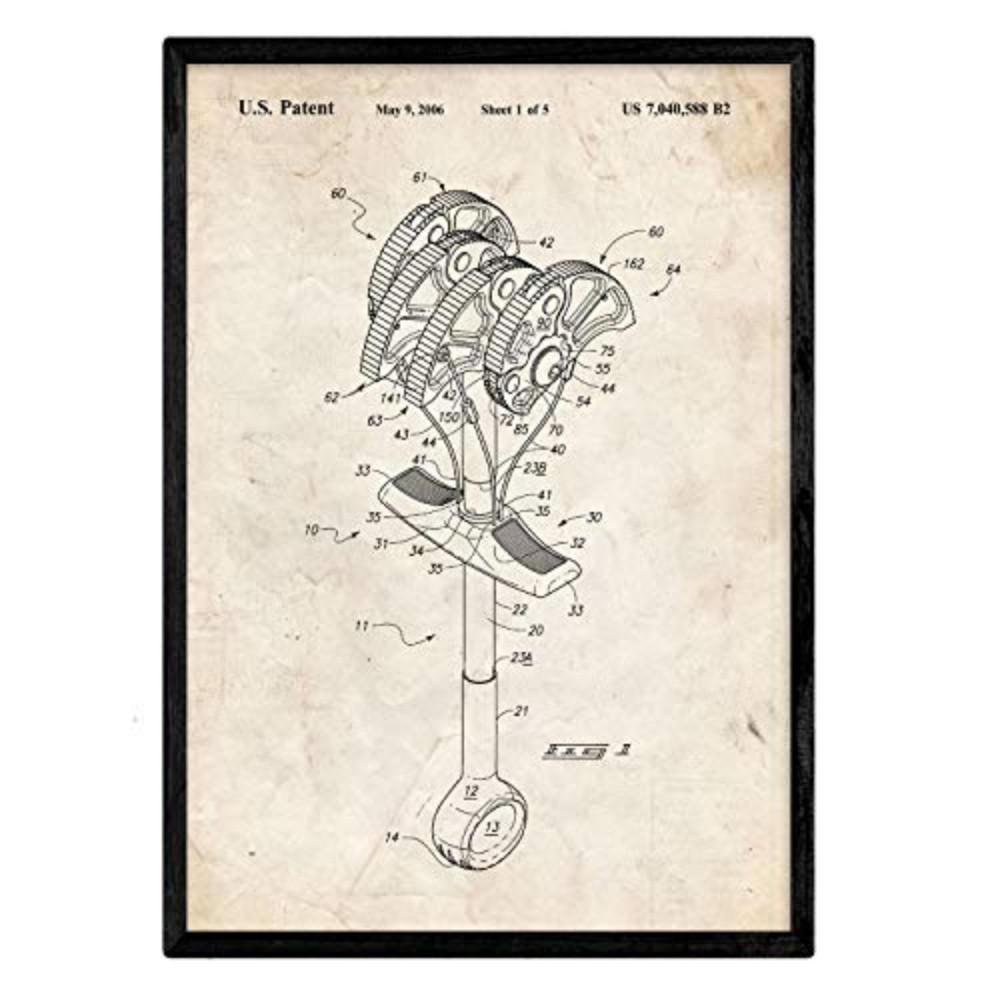 POSTER Gri Klettern Patent A3 Rahmenlos - Klar, Papier (29.7/5/42cm) - Nacnic