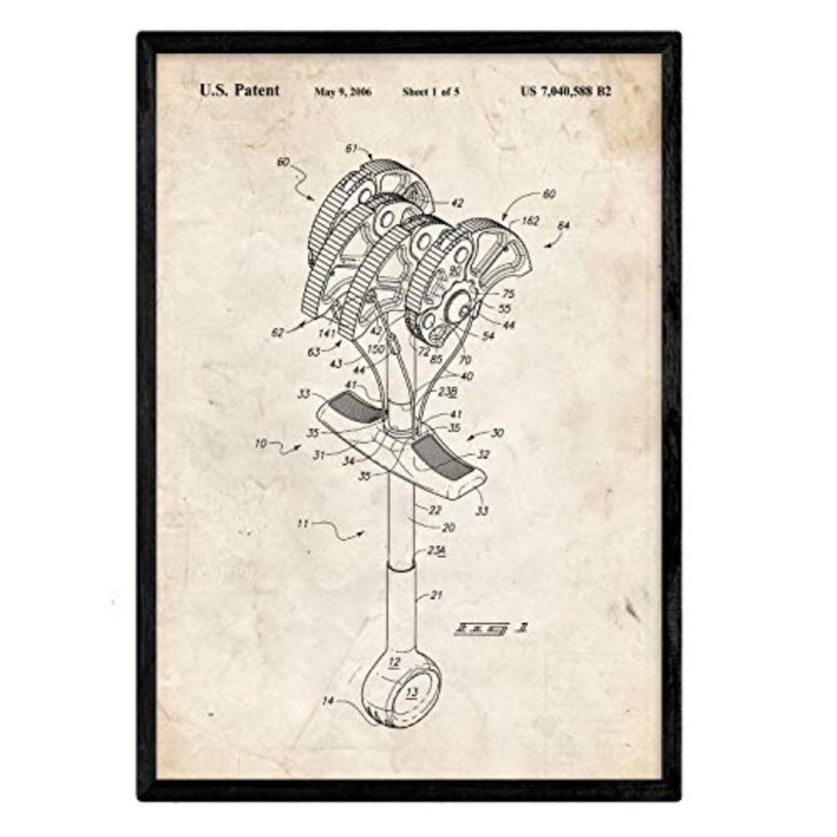 POSTER Gri Klettern Patent A3 Rahmenlos - Klar, Papier (29.7/5/42cm) - Nacnic