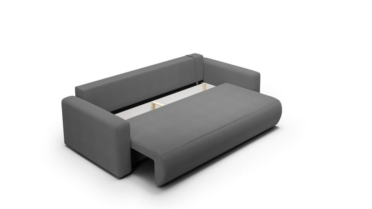 SOFA Schlafsofa Chaira - Grau, Holzwerkstoff/Textil (238/85/103cm) - Fun Möbel
