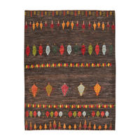 TEPPICH Gabbeh Sonnat Braun 204/155 cm Schurwolle - Braun, Textil (155/204cm) - Looma