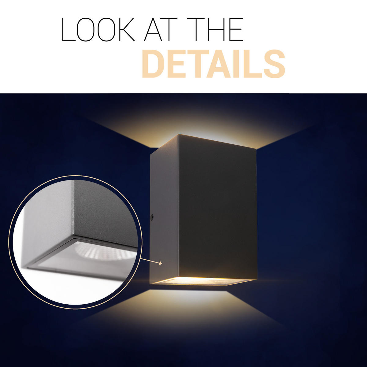 AUSSENLEUCHTE Emma - Anthrazit, Metall (10/6.5/16cm) - Paco Home