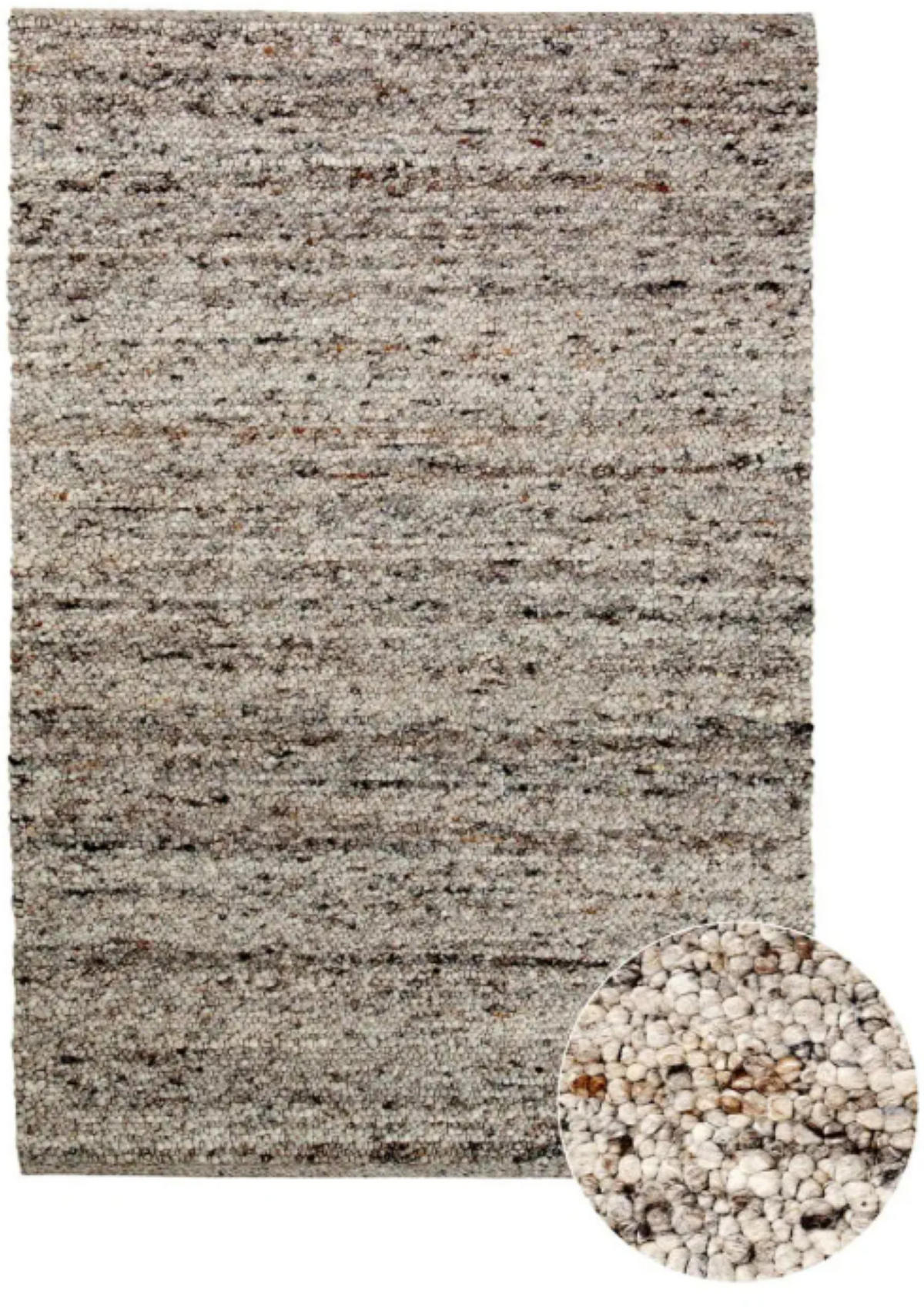 TEPPICH Wohn-/Schlafzimmer Wolle SHEPERD Braun 200x290 cm - Braun, Naturmaterialien (200/290cm) - Novatrend