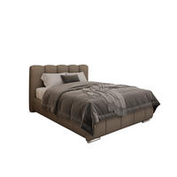 POLSTERBETT Zaira 140x200cm – Elegantes Polsterbett für modernen Wohnstil , ohne matratze, braun - Braun, Holz (100/200cm) - Homesy