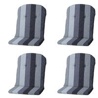 GARTENSTUHLKISSEN Victoria 96/45 cm 4er-Set - Grau, Textil (45/8/96cm) - Madison