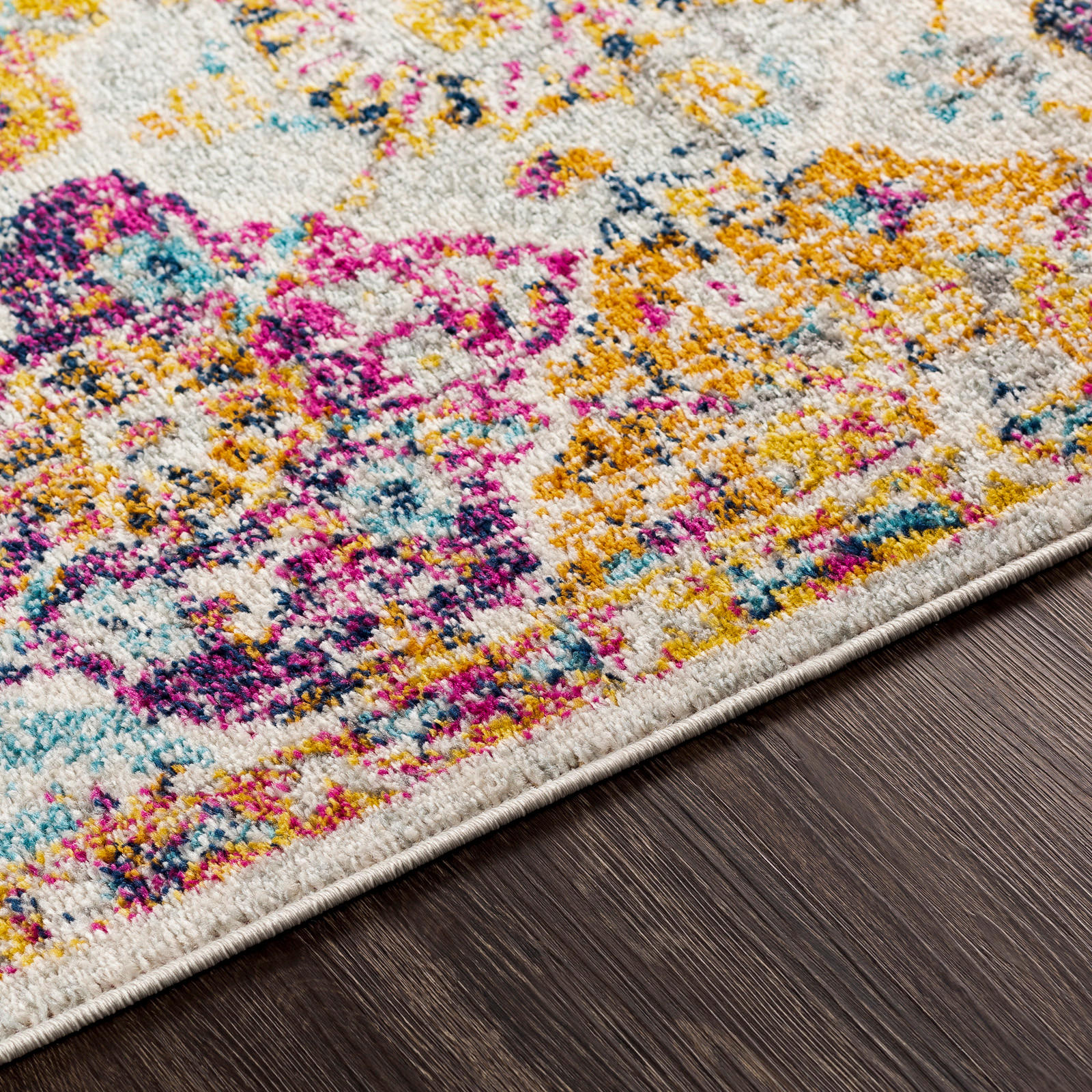 Thumbnail - Livabliss Vintage-Teppich, Mehrfarbig, Orange, Textil, Orientalisch, Quadratisch, 200x200 cm, Oeko-Tex® Standard 100, in...