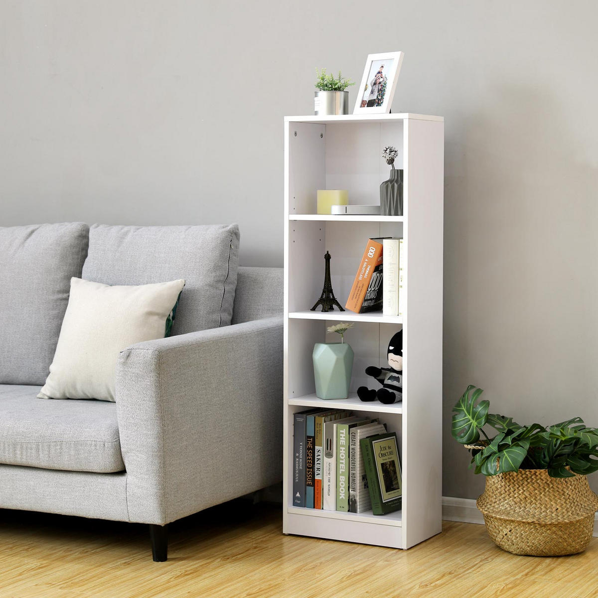 BÜCHERREGAL - Weiß, Holzwerkstoff (24/24/40cm) - Hansiro