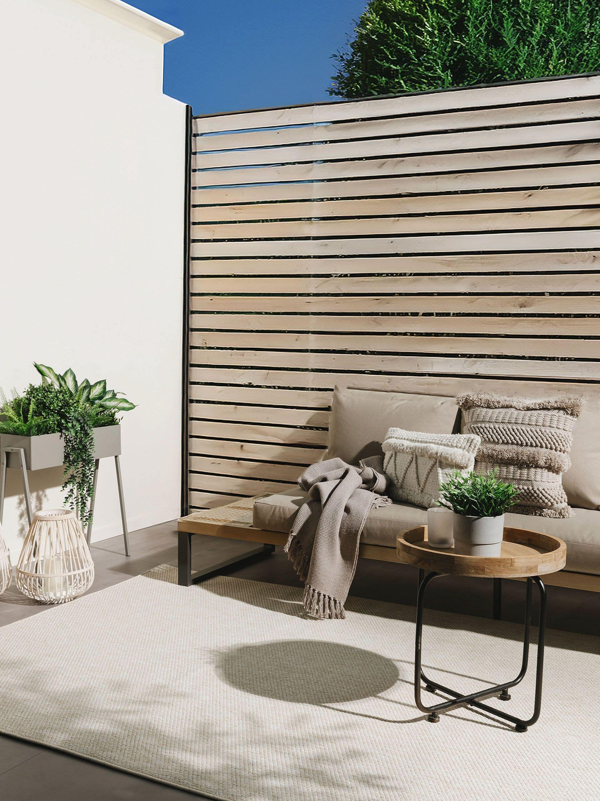 OUTDOORTEPPICH Iowa Cream 300x400 cm - Creme, Kunststoff (300/400cm) - benuta