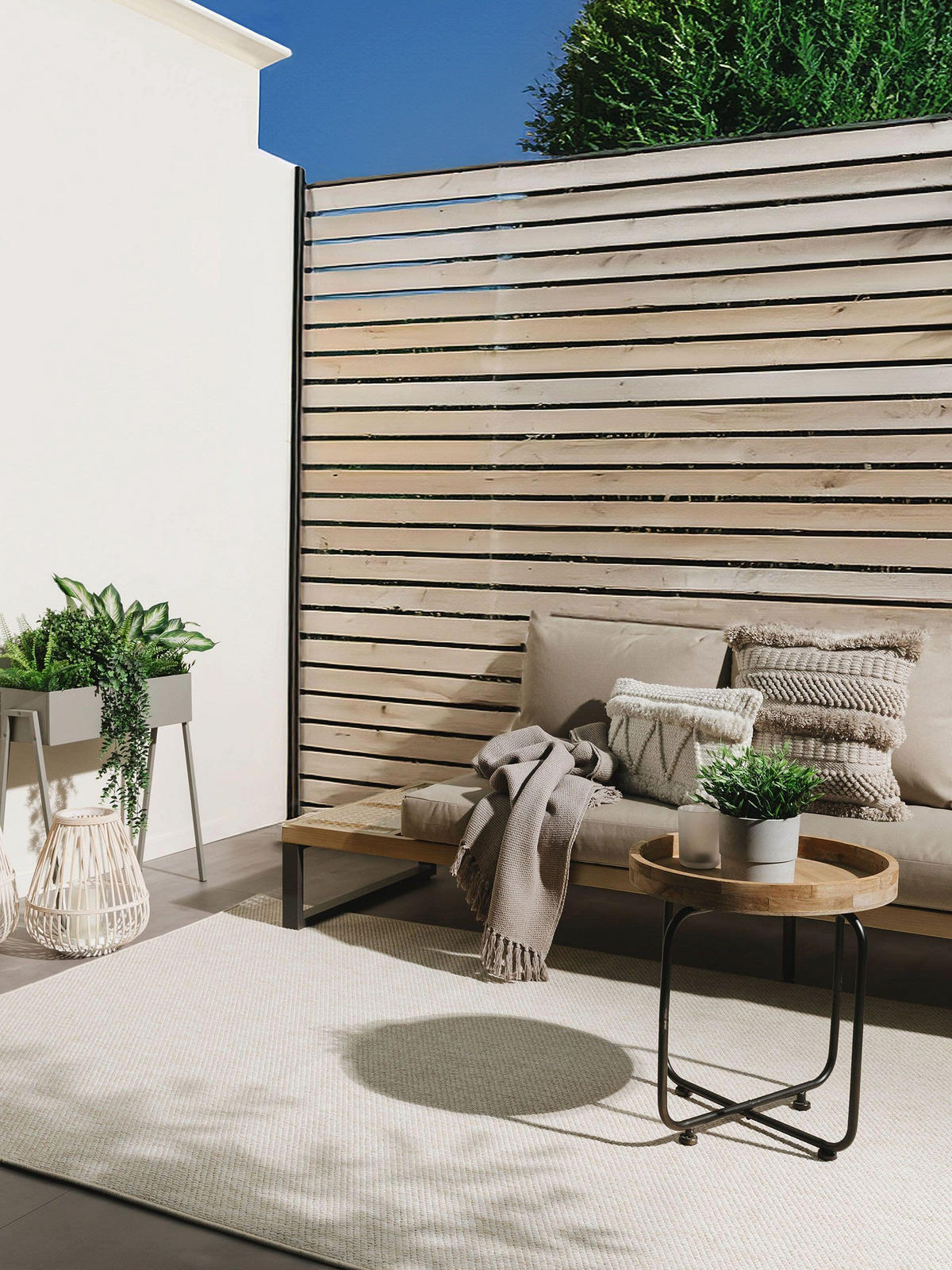 OUTDOORTEPPICH Iowa Cream 300x400 cm - Creme, Kunststoff (300/400cm) - benuta
