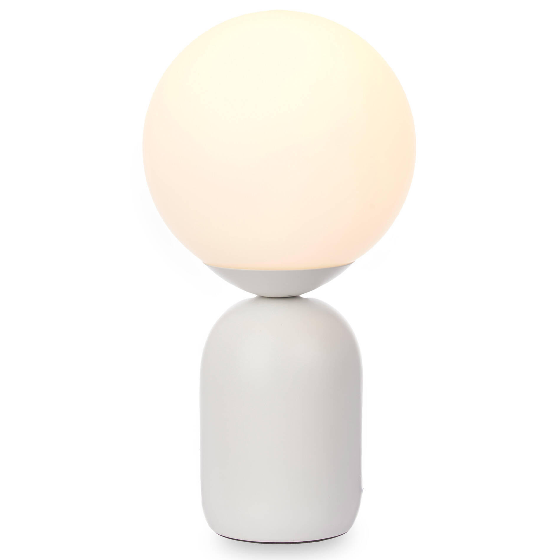 TISCHLAMPE Ball Ø 15 cm - Weiß, Keramik (15/15/28.5cm) - Giftdecor