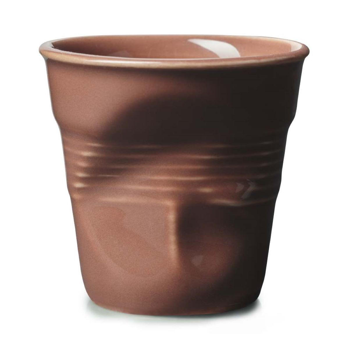 KNICKBECHER Cappuccino 0,18l Terre Brulée - Braun, Keramik (0.18L) - Revol Porcelaine France
