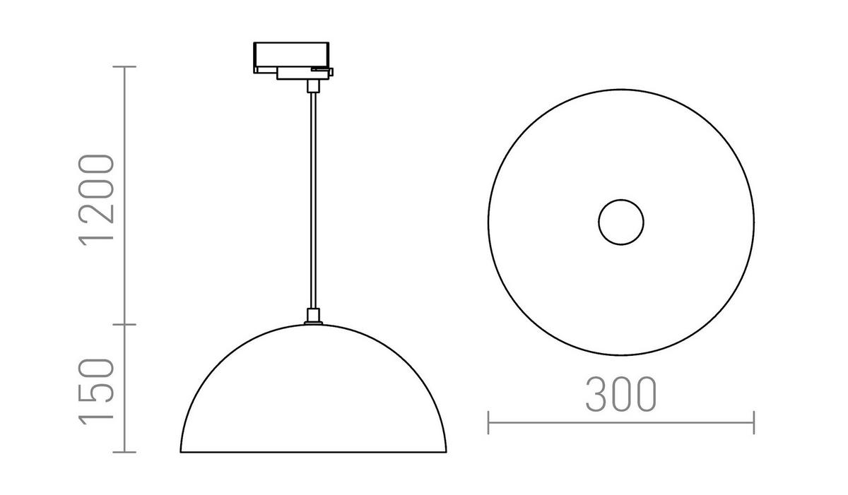 DECKENLEUCHTE MONROE 30 Kupfer 11 W - Kupferfarben, Metall (30/30/20cm) - Rendl