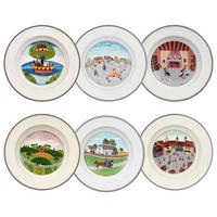 SUPPENTELLER KOLLEKTION Design Naif bunt ø 21 cm 6er Set - Multicolor, Keramik (21cm) - Villeroy & Boch