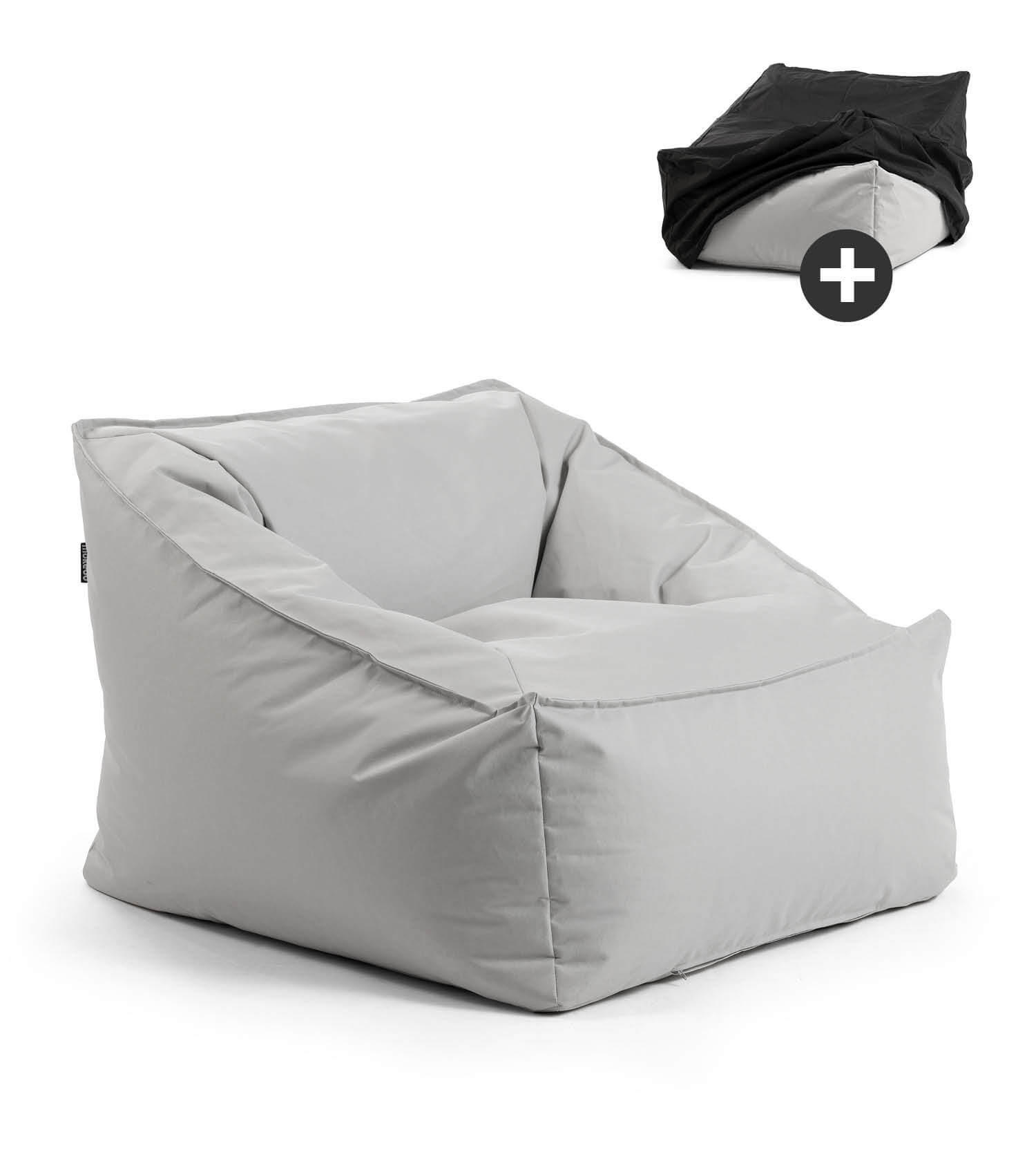 SITZSACK Der Sunnyboy - Grau, Textil (75/60/95cm) - Mokebo
