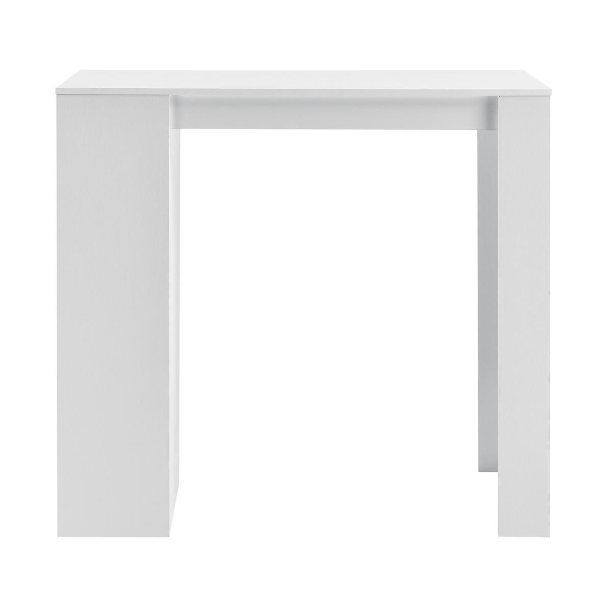 BARTISCH Kouvala - Weiß, Holzwerkstoff (110/103/50cm) - [en.casa]