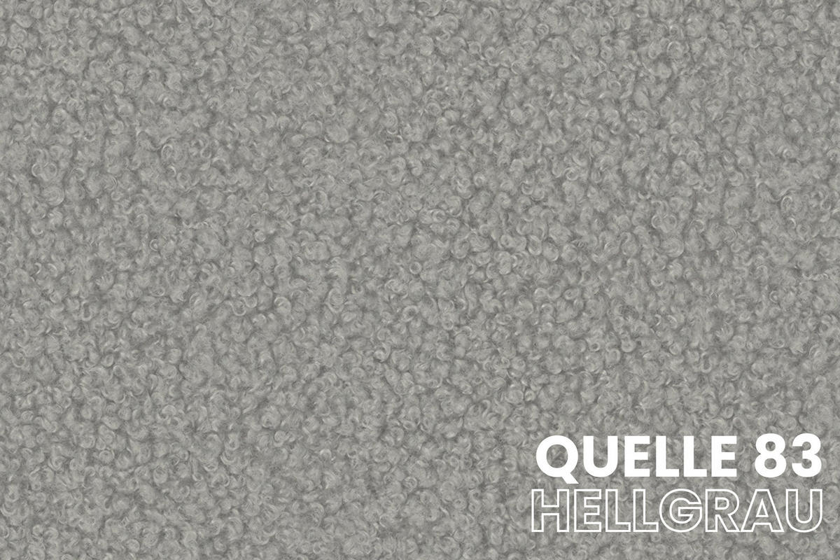 POLSTERBETT BERNO 180/200 in Boucle Hellgrau - Hellgrau, Holz/Holzwerkstoff (180/200cm) - Deine Möbel 24