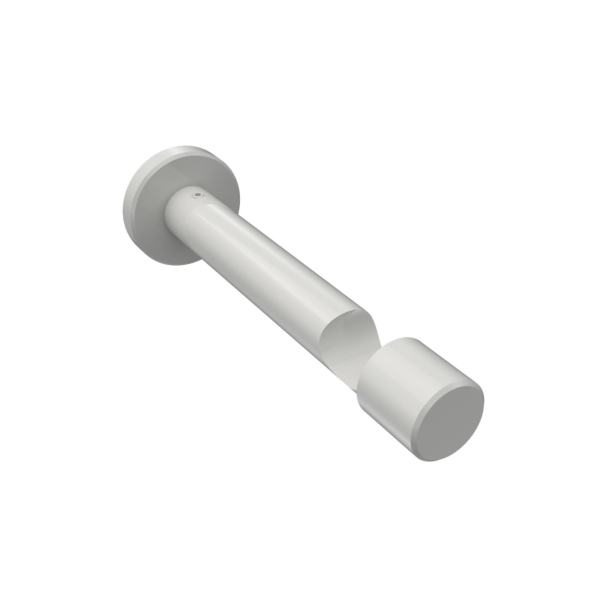 TRÄGER FÜR GARDINENSTANGEN 20 mm Ø, Prestige 1-läufig, Weiß - Weiß, Metall (13.7/4/4cm) - INTERDECO