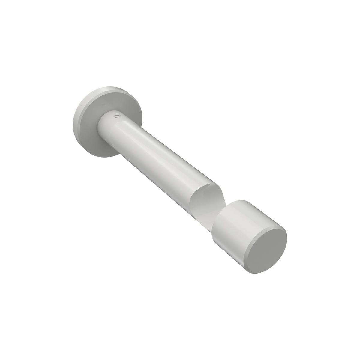 TRÄGER FÜR GARDINENSTANGEN 20 mm Ø, Prestige 1-läufig, Weiß - Weiß, Metall (13.7/4/4cm) - INTERDECO