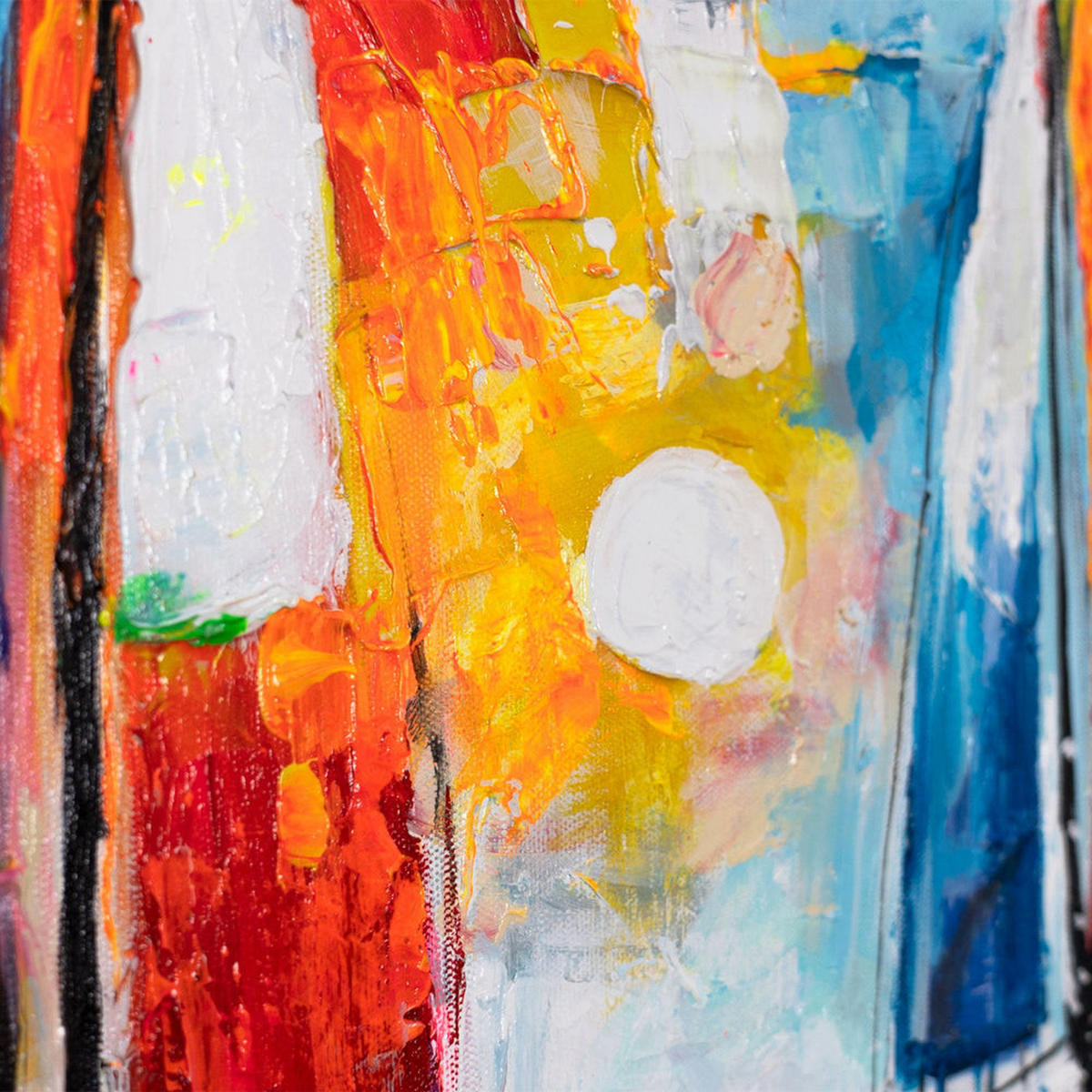 GEMÄLDE Glänzendes Meer auf Keilrahmen 115x50 cm - Multicolor, Holz (115/50cm) - YS-art gallery
