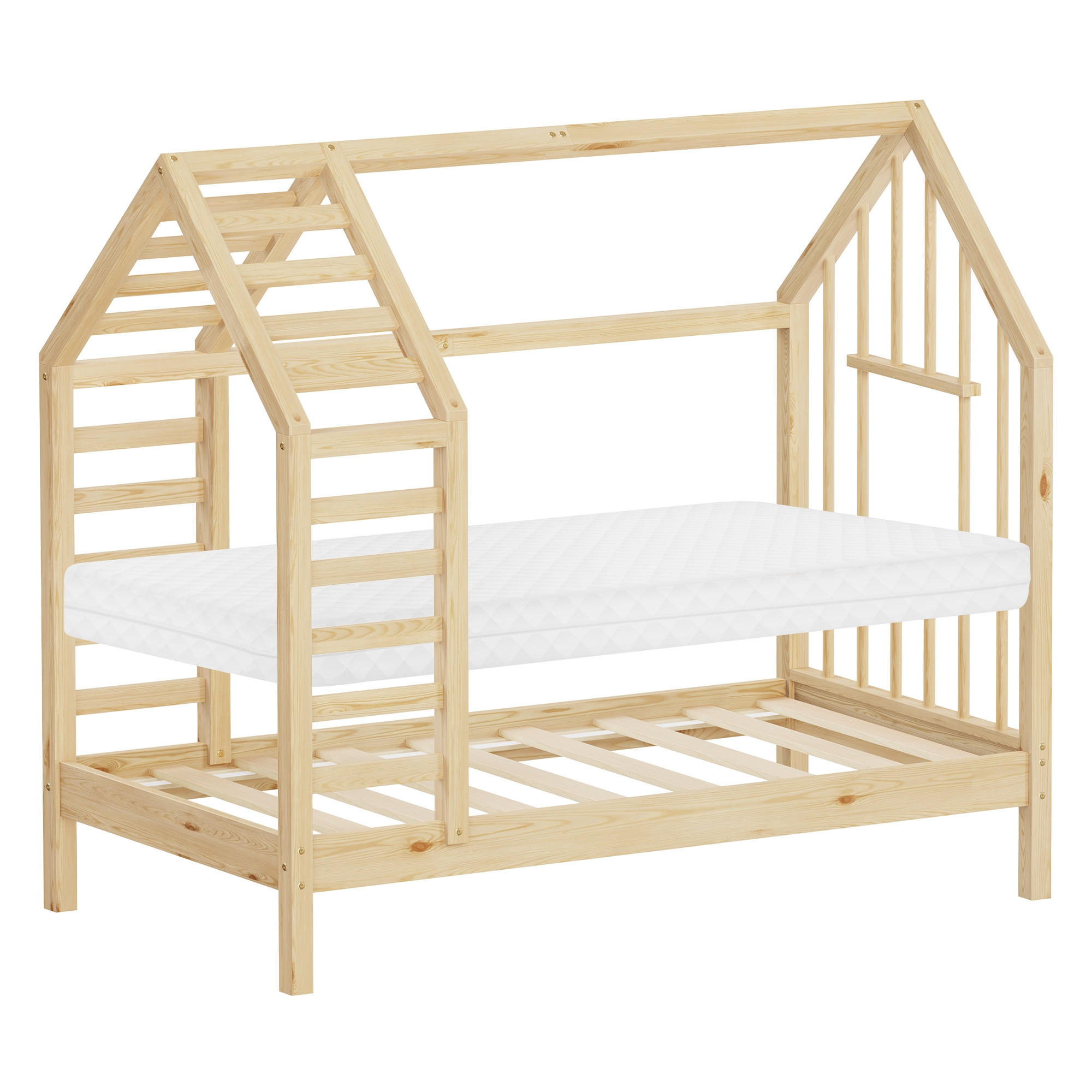 Ml-Design Kinderbett Natur 70x140 cm