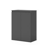 KOMMODE Claus Anthrazit 74 x 99.6 cm mit 2 Türen - Anthrazit, Holzwerkstoff (74/99.6/40cm) - Vicco