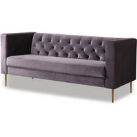 EINZELSOFA bruce Grau - Grau, Textil (76/82/196cm) - Habitat Garten