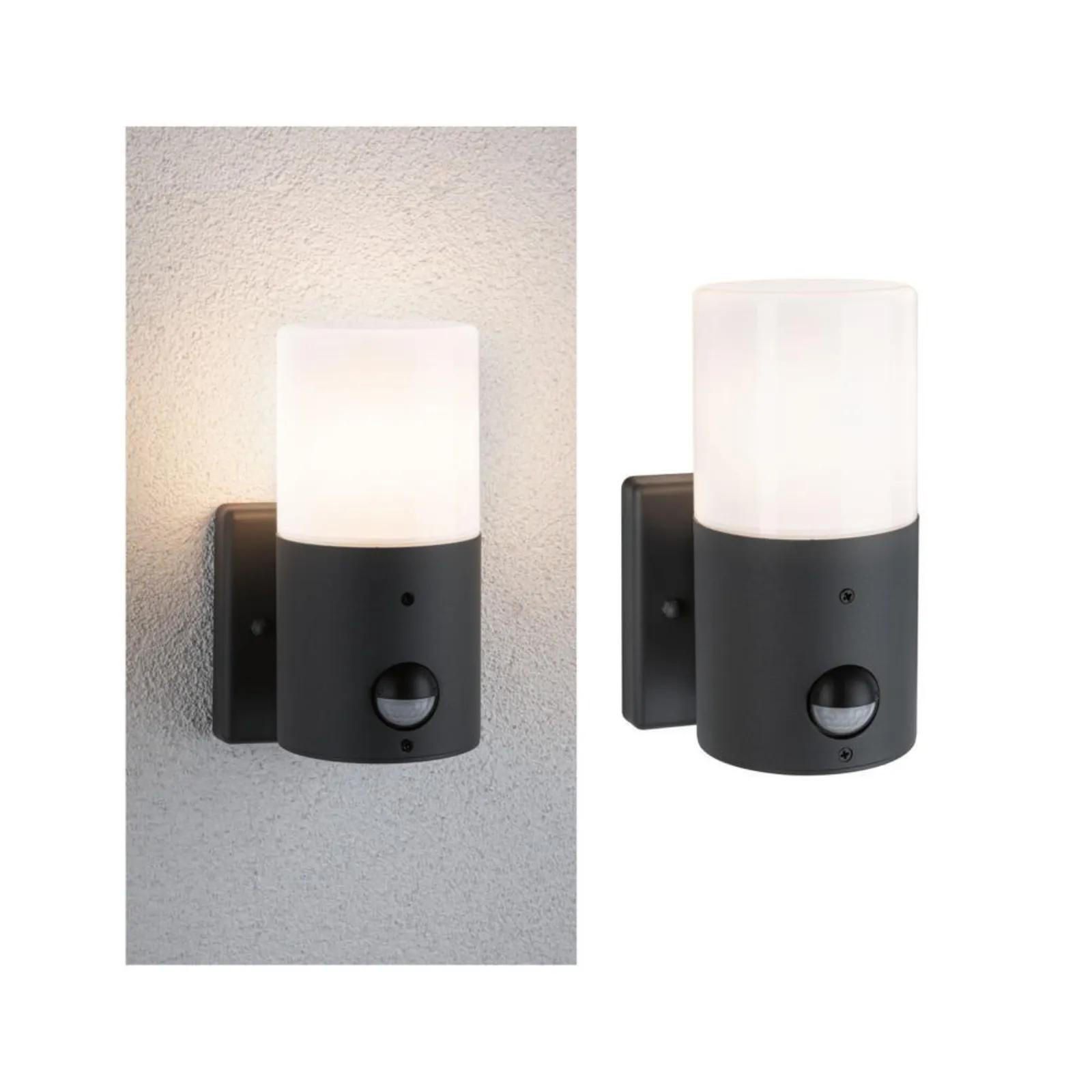 AUSSENLEUCHTE MIT BEWEGUNGSMELDER Tubs - Grau, Metall (10.5/17.5/13cm) - Paulmann