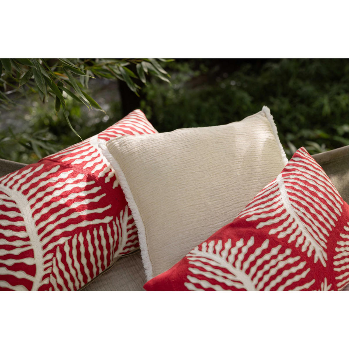 KISSEN Emilio leinen 45 x 45 cm - Braun, Textil (45/45cm) - Vivaraise