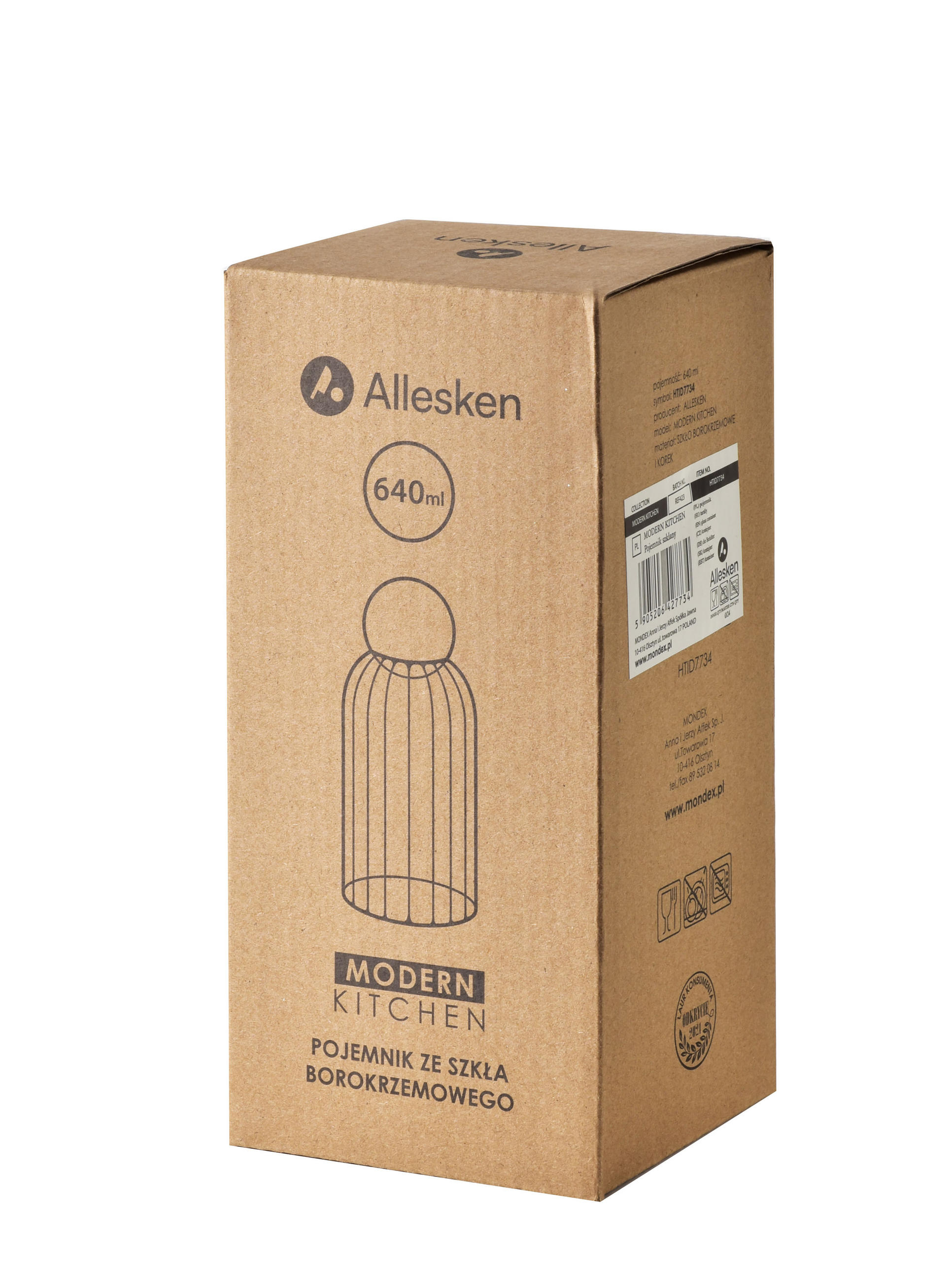 GLASBEHÄLTER Modern Kitchen Transparent 14.5/9.5/20 cm Glas - Transparent, Glas (9.5/20/14.5cm) - Mondex