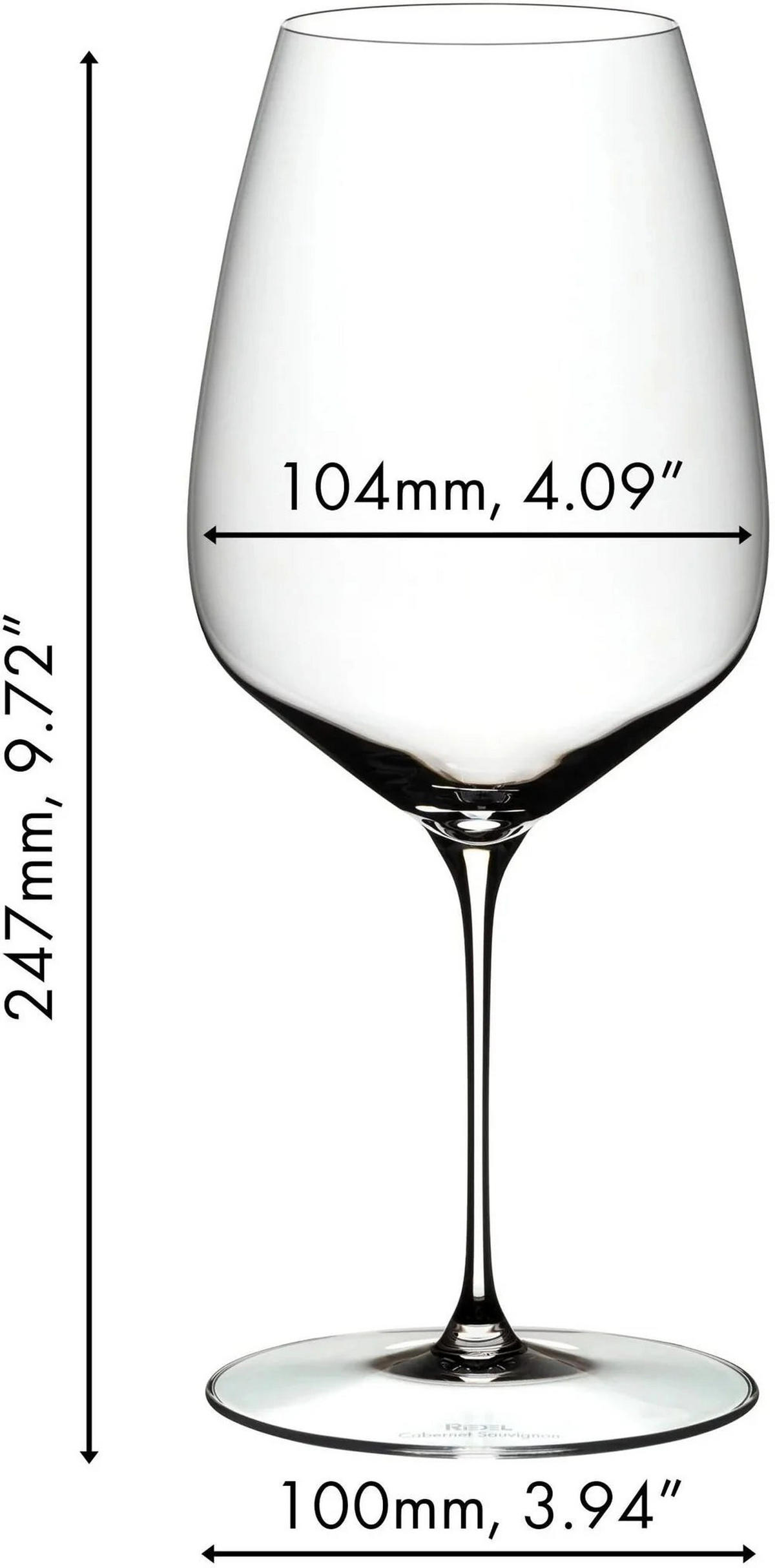 CABERNET / MERLOT WEINGLÄSER Veloce transparent 829 ml 4er Set - Transparent, Glas (0.83L) - Riedel