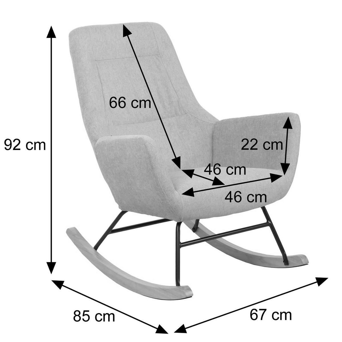SCHAUKELSTUHL Grün - Grün, Holz (67/92/85cm) - MCW