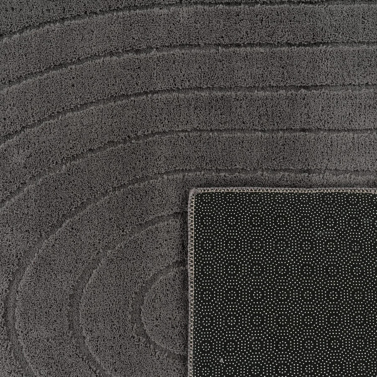 HOCHFLORTEPPICH 160/160 cm Tokio 471 - Anthrazit, Kunststoff (160/160cm) - Paco Home