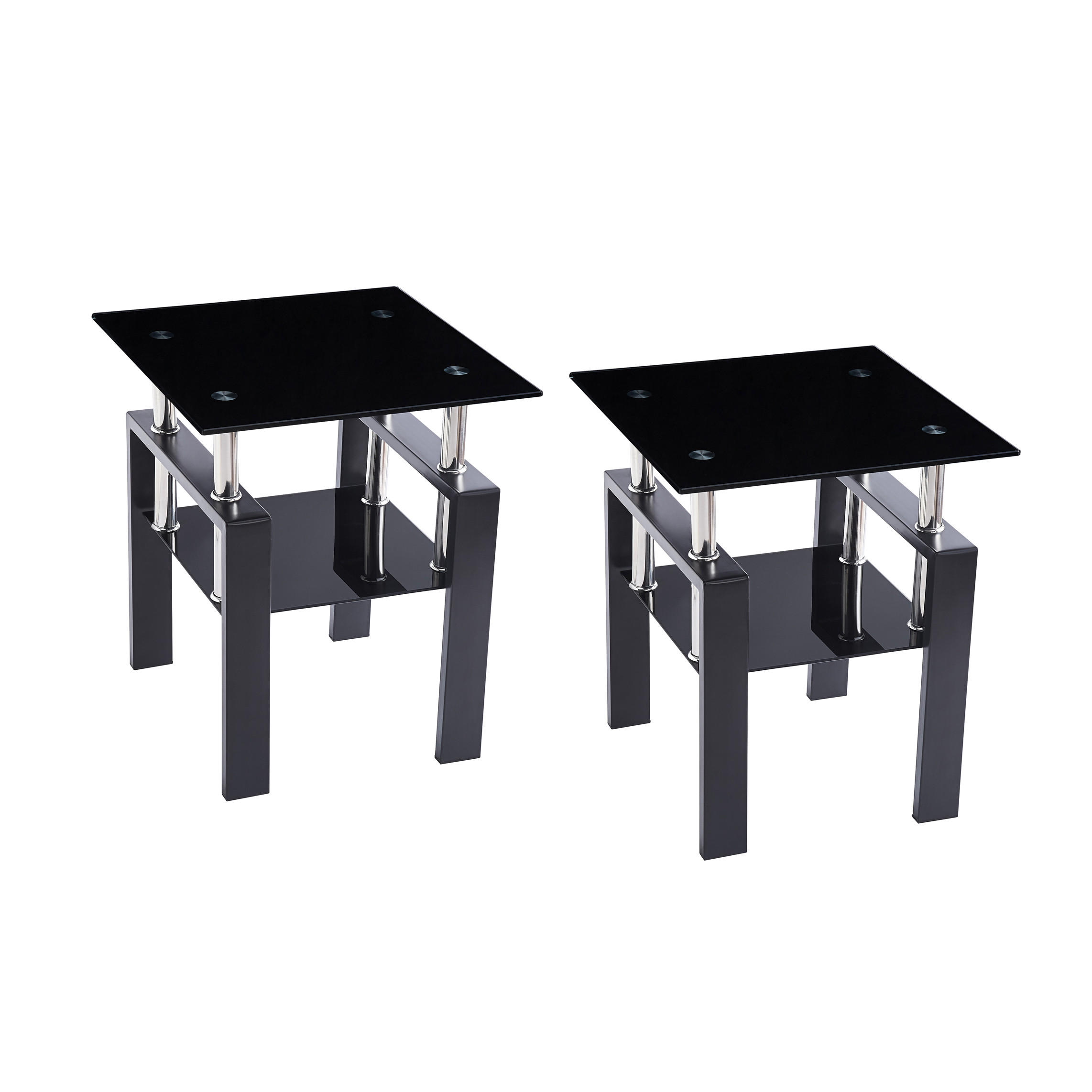 XXXLutz Beistelltisch Schwarz 42x45x42 cm