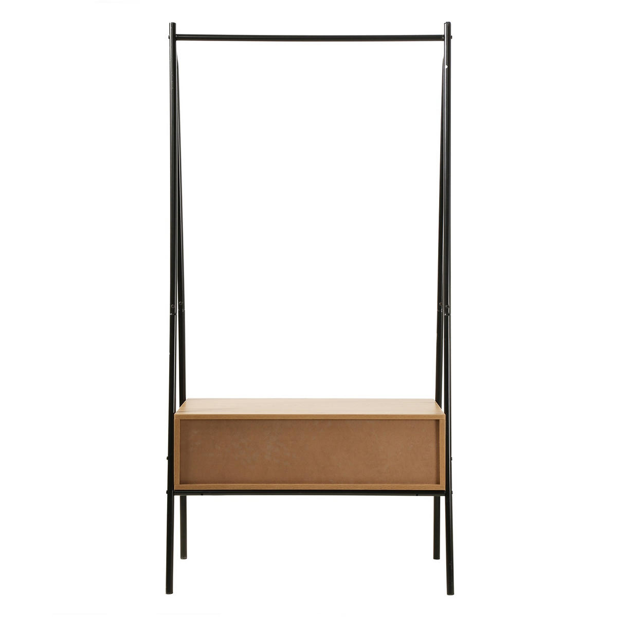 GARDEROBENSTÄNDER mit 1 Schublade in Eiche-Dekor H170cm - Eichefarben, Holzwerkstoff (39/170/46cm) - Calicosy