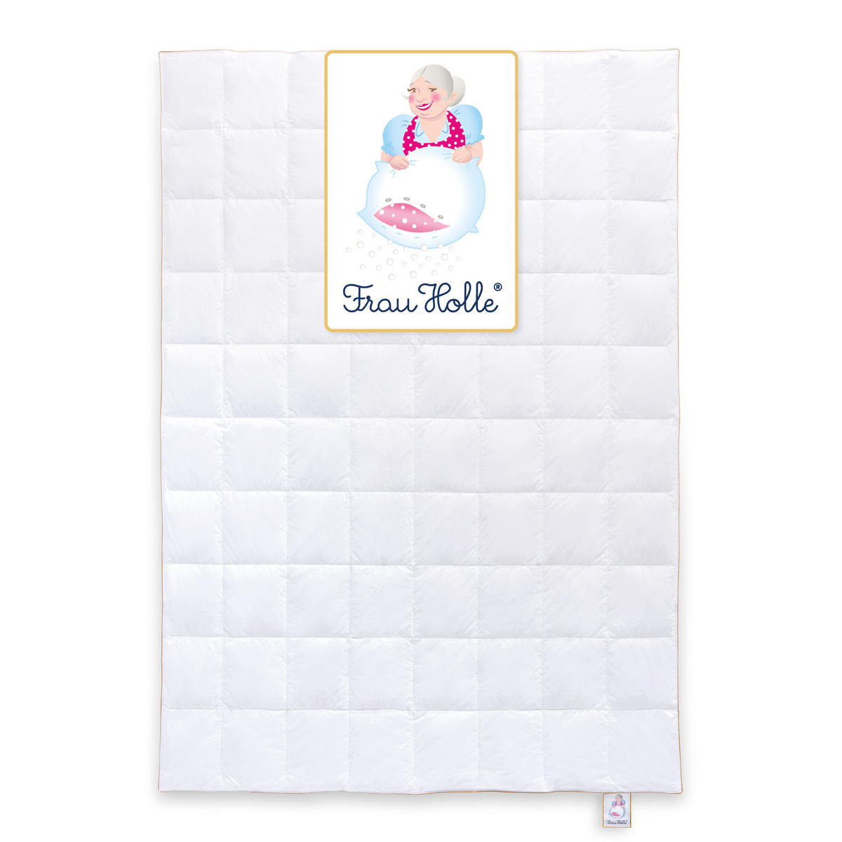 SOMMERBETTDECKE KLASSIK Entendaunen leicht - Weiß, Naturmaterialien/Textil (155/220cm) - Frau Holle