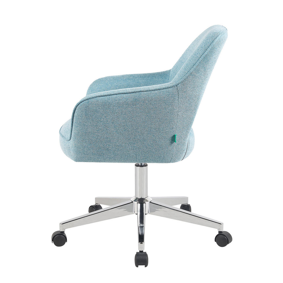 BÜROSTUHL Mika-Faro - Chromfarben/Hellblau, Textil/Metall (60/84/65cm) - DUBI Möbel