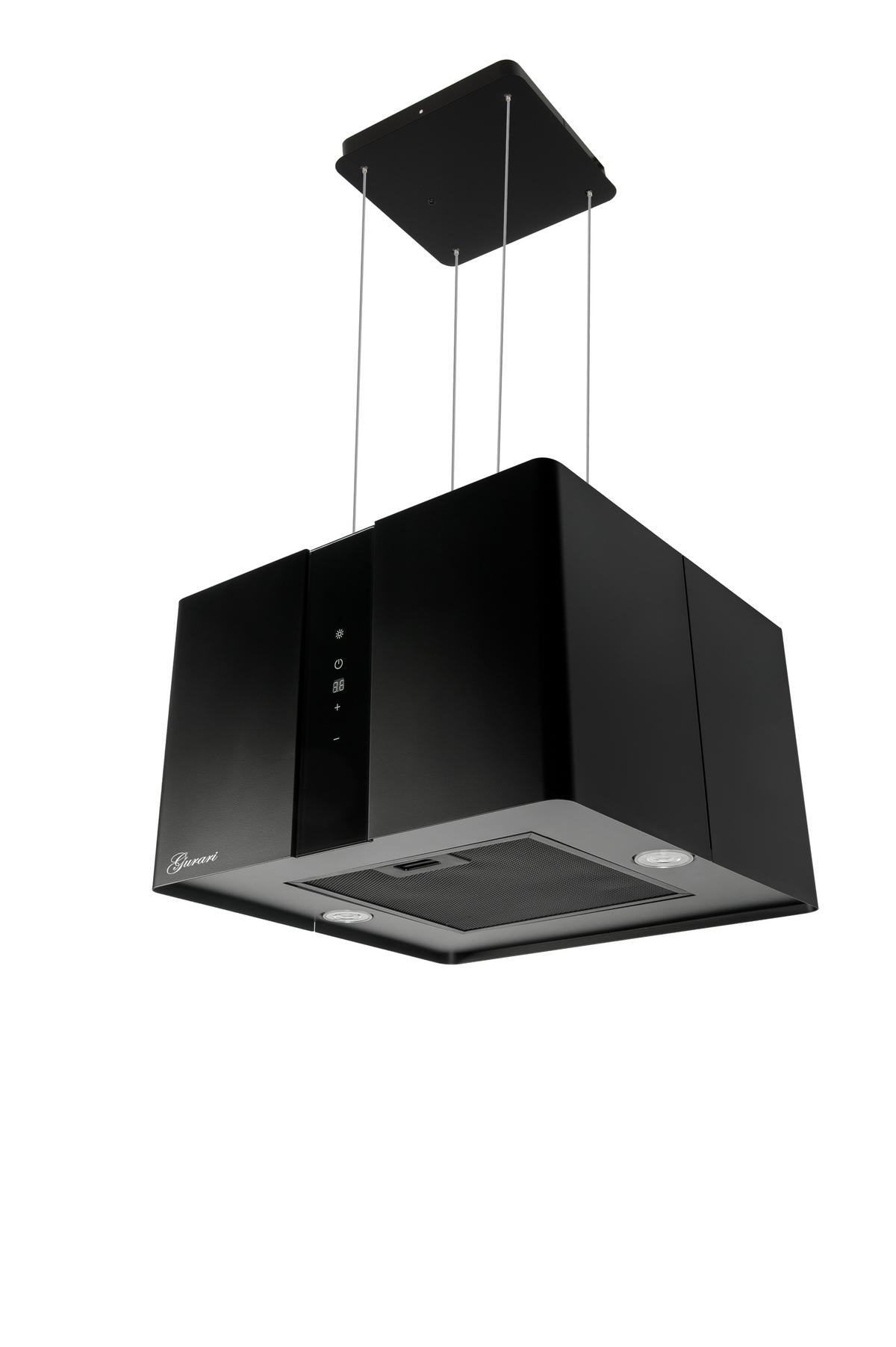 DUNSTABZUGSHAUBE GCH I 331 45 BL PRIME + Umluftset, 45 cm Schwarz - Schwarz, Metall (45/45/28.9cm) - Gurari