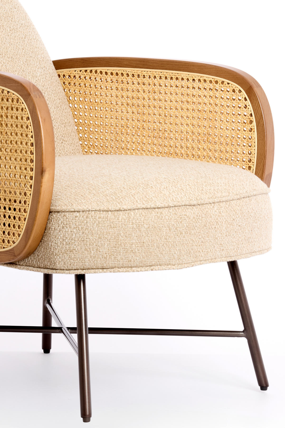 SESSEL Fienne Braun 81/60/79 cm - Braun, Metall (60/79/81cm) - Light & Living