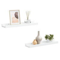 BILDERLEISTEN 2Er Set Weiss 40/9/3 Cm Mdf - Weiß, Holzwerkstoff (9/3/40cm) - vidaXL