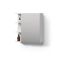 BADSPIEGELSCHRANK Fucino Weiß 62 x 64 cm - Weiß, Holzwerkstoff (62/64/20.8cm) - Livinity®