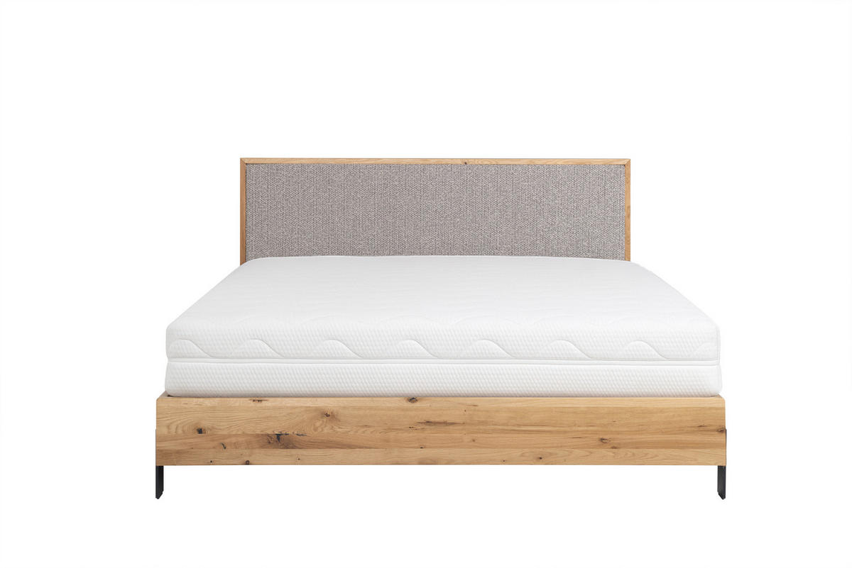 POLSTERBETT mit Matratze PRATO, Cappuccino, 180x200 cm - Cappuccino, Textil (180/200cm) - KS Home Concept