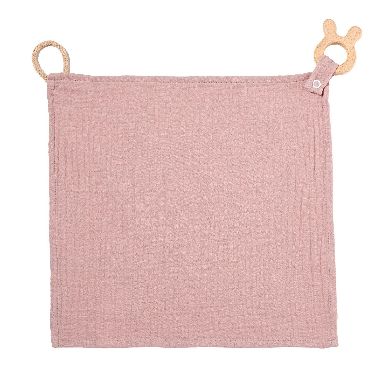 KUSCHELTUCH Musselin Hase Rosa - Rosa, Textil (30/1/30cm) - nordic coast company