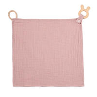 KUSCHELTUCH Musselin Hase Rosa - Rosa, Textil (30/1/30cm) - nordic coast company