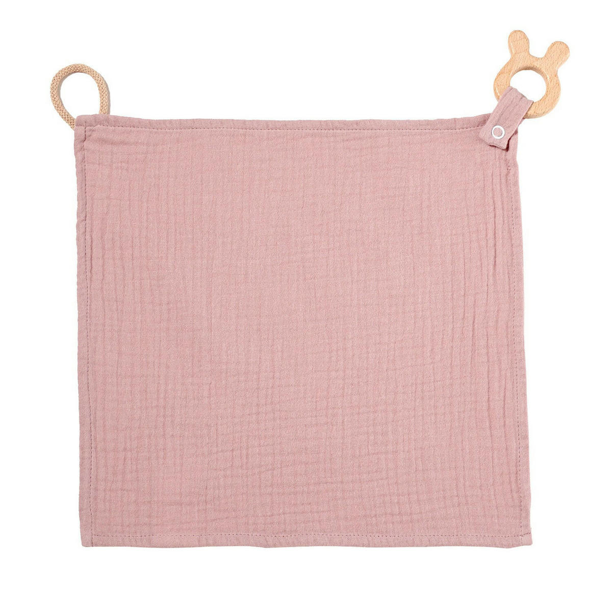 KUSCHELTUCH Musselin Hase Rosa - Rosa, Textil (30/1/30cm) - nordic coast company