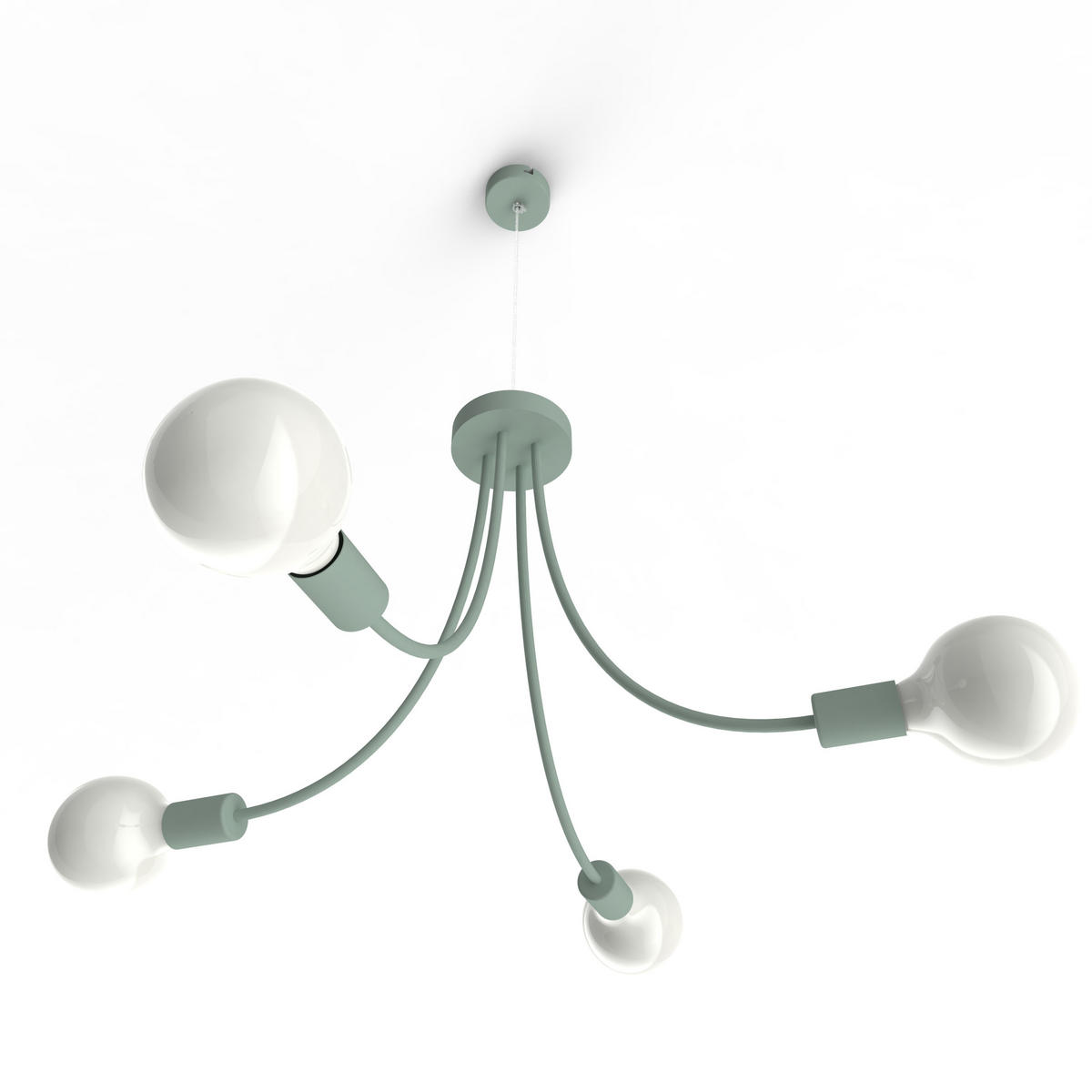 HÄNGELEUCHTE - Grün, Metall (60/60/40cm) - Lumicom