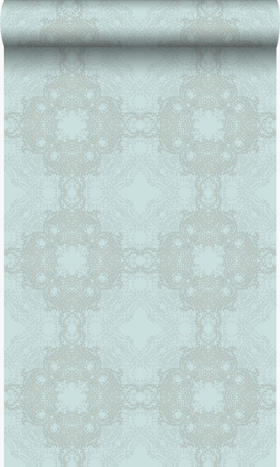 TAPETE grafische Form 53 cm x 10.05 m - Grün, Papier (53/1000cm) - Origin Wallcoverings