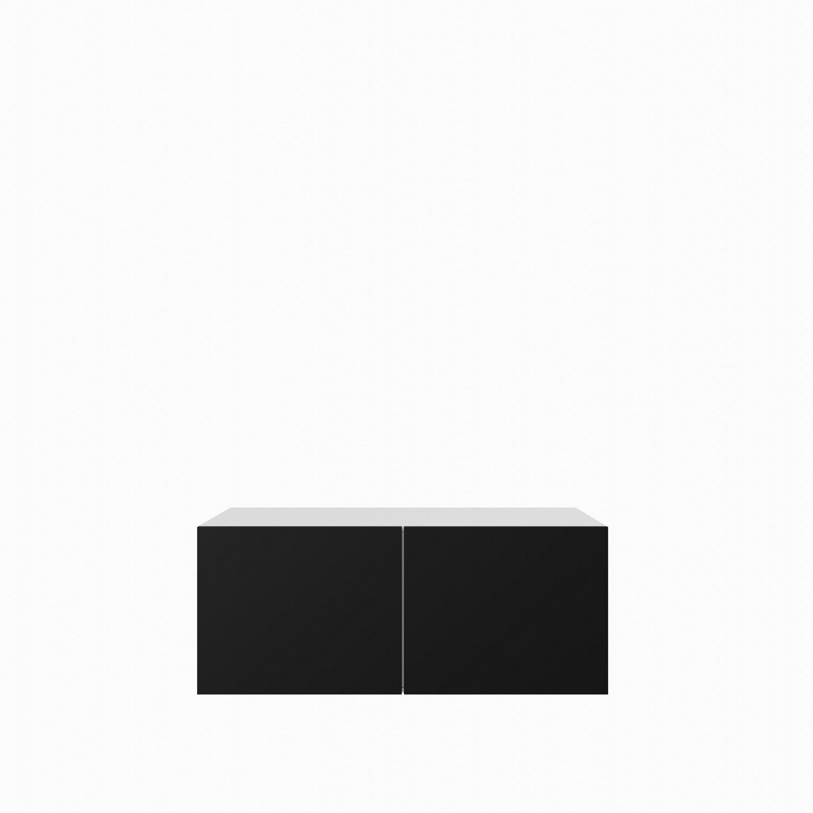 LOWBOARD MIVO 100/41/40 cm, Hängender TV-Schrank Weiß / Schwarz - Schwarz/Weiß, Holzwerkstoff (100/41/40cm) - MASSENO