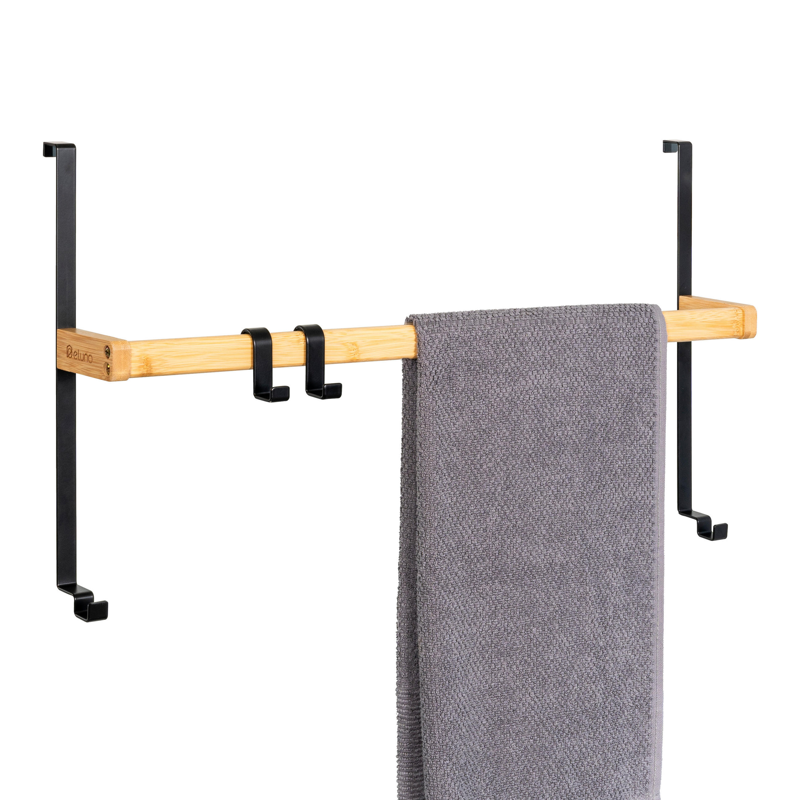TÜR-HÄNGEREGAL, schwarz - Schwarz, Holz (65/36/9cm) - eluno