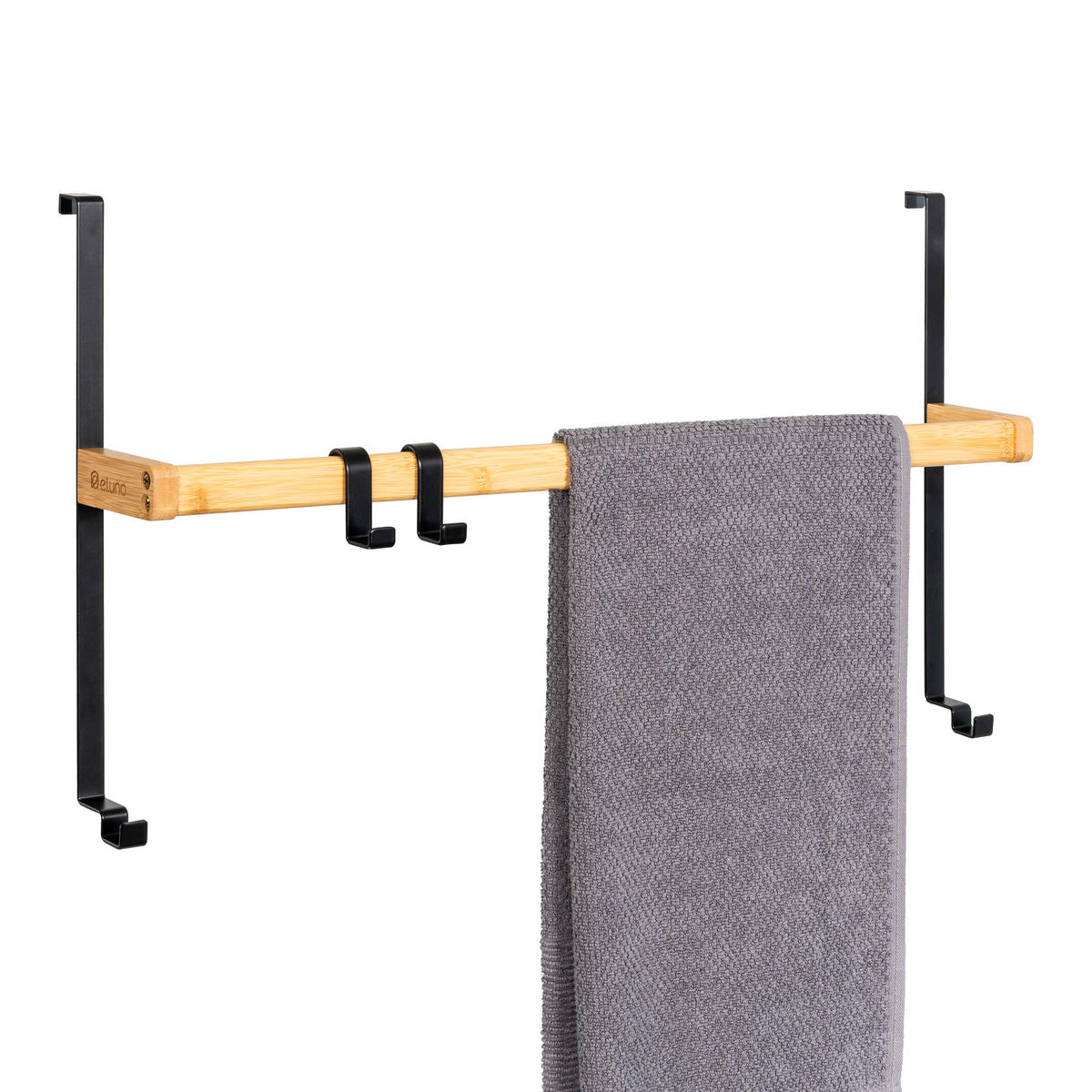 TÜR-HÄNGEREGAL, schwarz - Schwarz, Holz (65/36/9cm) - eluno